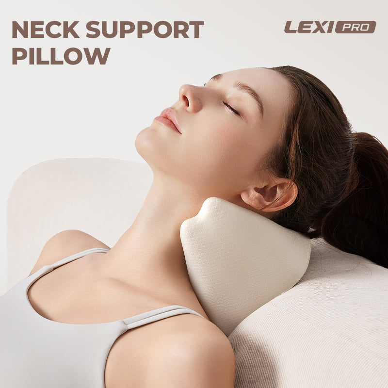 LEXI Ergonomic Cervical Massage Pillow for Neck & Shoulder Relaxation