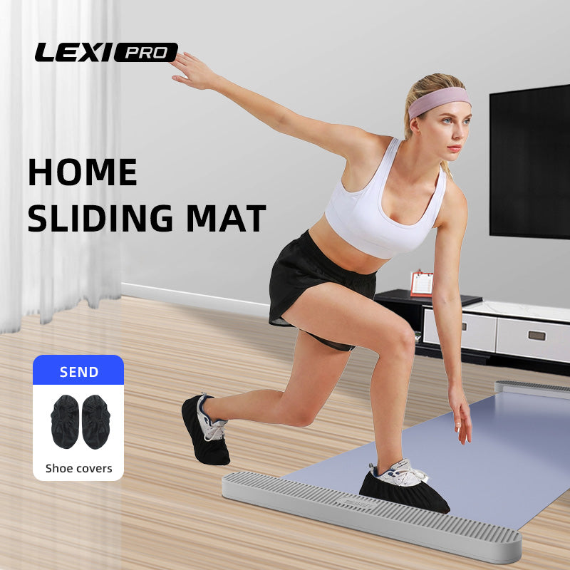 LEXI PRO Home Sliding Training Mat with Shoe Covers