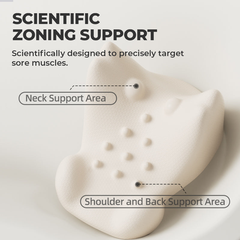 LEXI Ergonomic Cervical Massage Pillow for Neck & Shoulder Relaxation