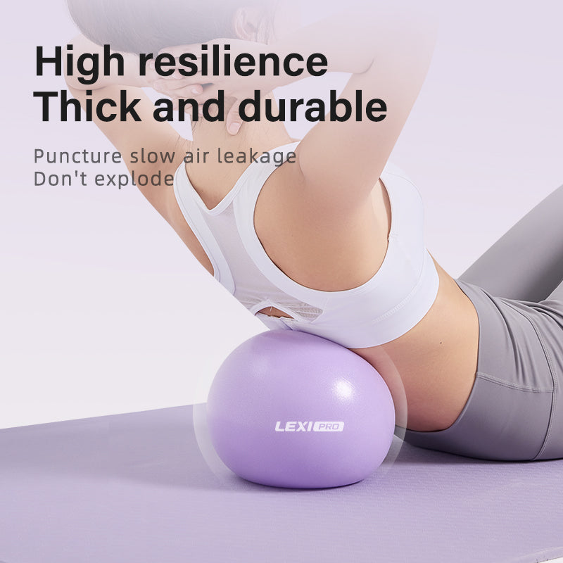 LEXI Mini Anti-Burst Stability Ball for Pilates, Yoga & Barre Workouts