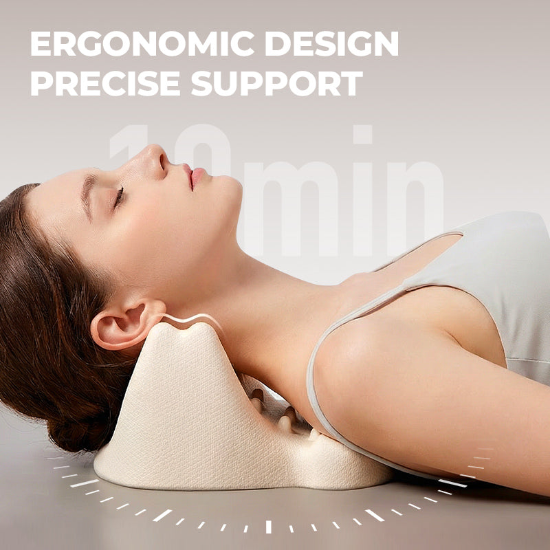 LEXI Ergonomic Cervical Massage Pillow for Neck & Shoulder Relaxation