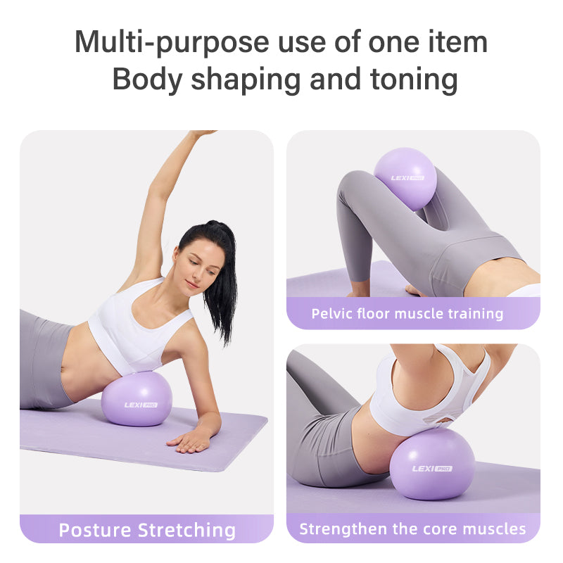 LEXI Mini Anti-Burst Stability Ball for Pilates, Yoga & Barre Workouts