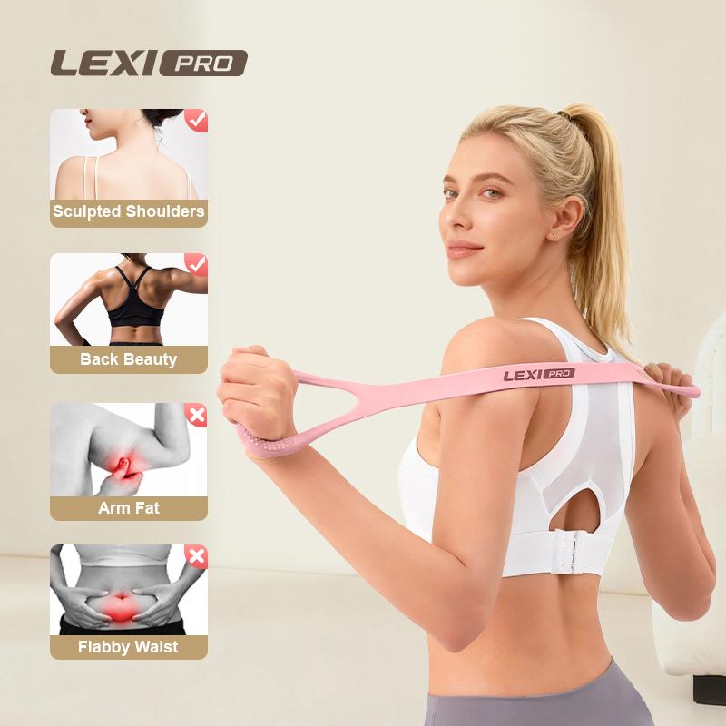 LEXI Figure 8 Resistance Bands | Silicone Exercise Bands for Home Fitness & Yoga