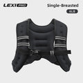 LEXI Weighted Vest for Men & Women | Adjustable Weighted Training Vest (6–20lbs) with Phone Pocket & Reflective Stripes for Running, Rucking & Strength Training