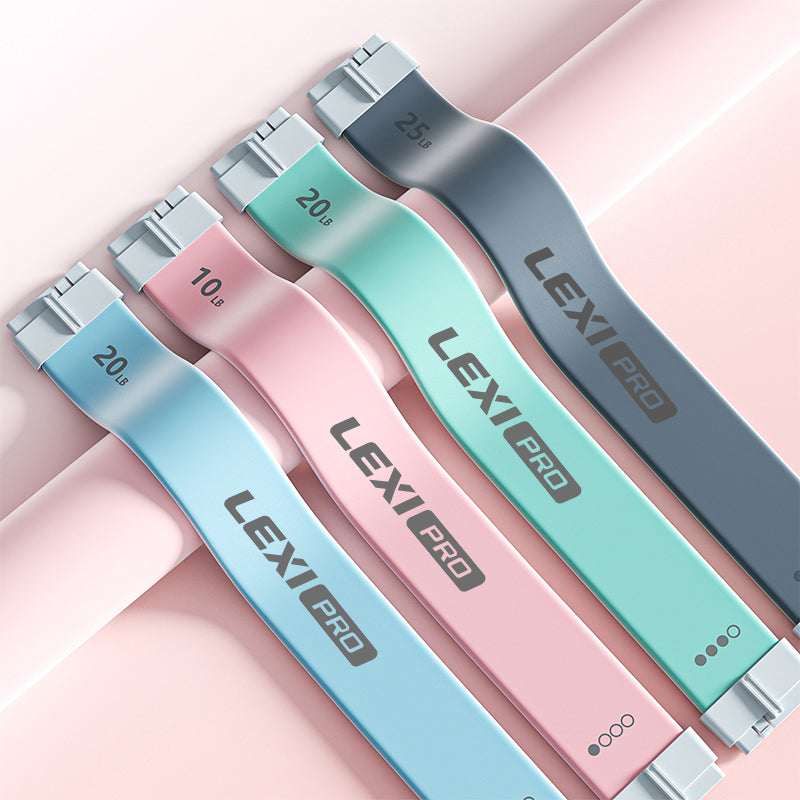 LEXI Adjustable Resistance Band 10LB–25LB with Ergonomic Grips