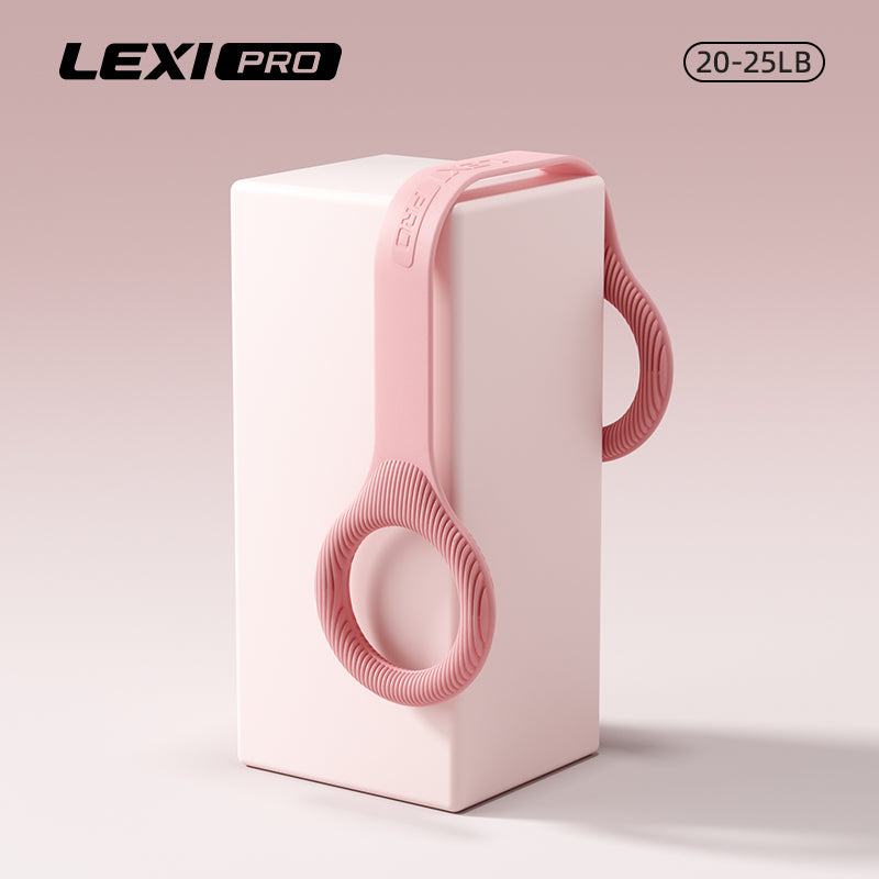 LEXI Figure 8 Resistance Bands | Silicone Exercise Bands for Home Fitness & Yoga