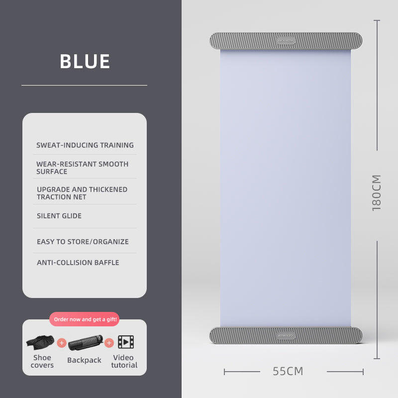 LEXI PRO Home Sliding Training Mat with Shoe Covers