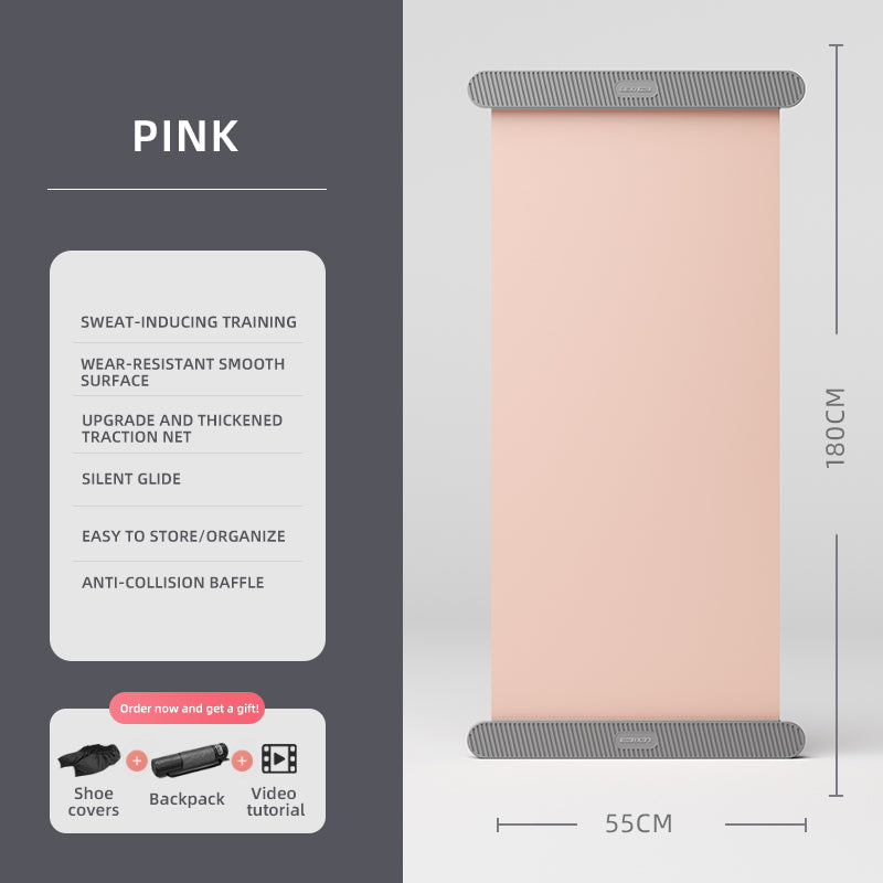 LEXI PRO Home Sliding Training Mat with Shoe Covers